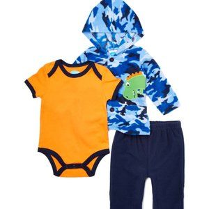 NWT blue camo fleece 3 piece set